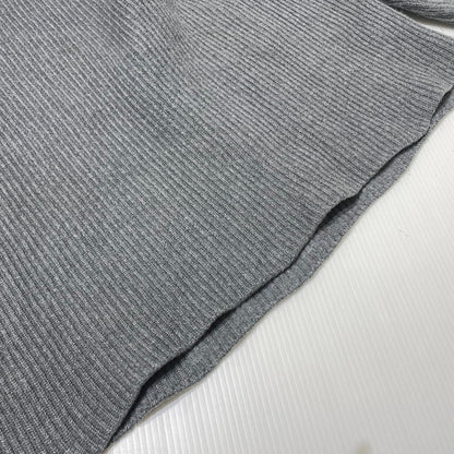 【中古品】【メンズ】 LOUIS VUITTON ルイ・ヴィトン 19AW WORLD LOGO JACQUARD KNIT RM192 OZJ HHN89W ワールドロゴ ジャガード ニット 長袖 トップス セーター 179-261014-yo-25-teih サイズ：L カラー：グレー 万代Net店