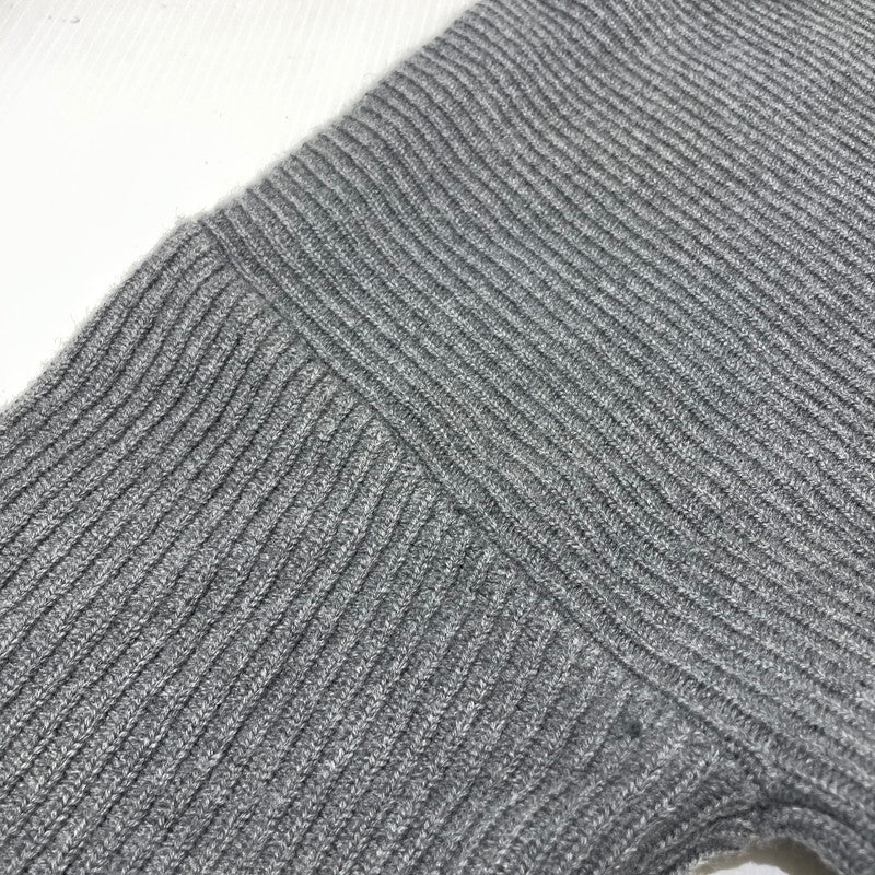 【中古品】【メンズ】 LOUIS VUITTON ルイ・ヴィトン 19AW WORLD LOGO JACQUARD KNIT RM192 OZJ HHN89W ワールドロゴ ジャガード ニット 長袖 トップス セーター 179-261014-yo-25-teih サイズ：L カラー：グレー 万代Net店