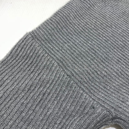 【中古品】【メンズ】 LOUIS VUITTON ルイ・ヴィトン 19AW WORLD LOGO JACQUARD KNIT RM192 OZJ HHN89W ワールドロゴ ジャガード ニット 長袖 トップス セーター 179-261014-yo-25-teih サイズ：L カラー：グレー 万代Net店