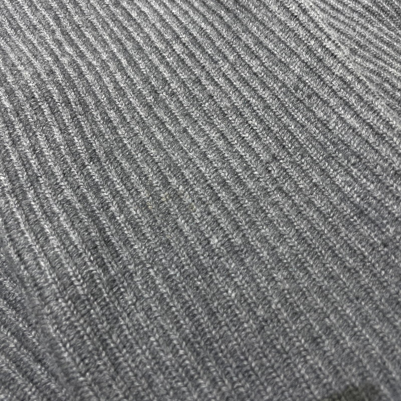 【中古品】【メンズ】 LOUIS VUITTON ルイ・ヴィトン 19AW WORLD LOGO JACQUARD KNIT RM192 OZJ HHN89W ワールドロゴ ジャガード ニット 長袖 トップス セーター 179-261014-yo-25-teih サイズ：L カラー：グレー 万代Net店
