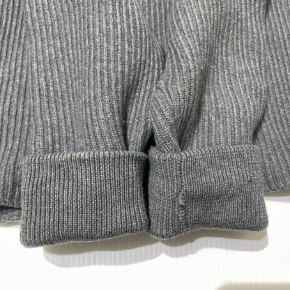 【中古品】【メンズ】 LOUIS VUITTON ルイ・ヴィトン 19AW WORLD LOGO JACQUARD KNIT RM192 OZJ HHN89W ワールドロゴ ジャガード ニット 長袖 トップス セーター 179-261014-yo-25-teih サイズ：L カラー：グレー 万代Net店