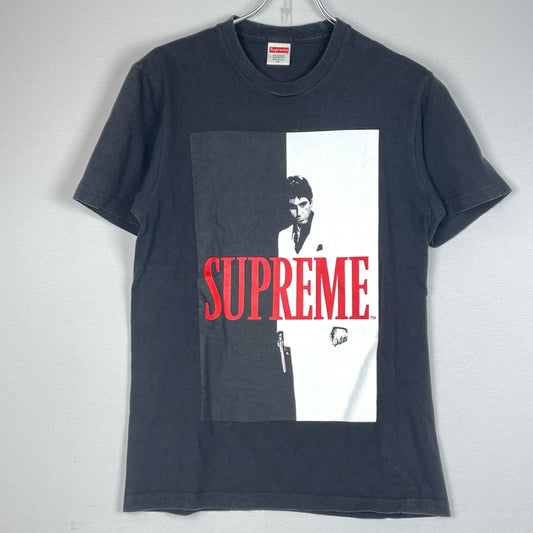 【中古品】【メンズ】 SUPREME シュプリーム 17AW SCARFACE SPLIT TEE 2017年秋冬 スカーフェイス スプリット Tシャツ 半袖 トップス 149-261007-sa-16-teih サイズ：S カラー：ブラック 万代Net店