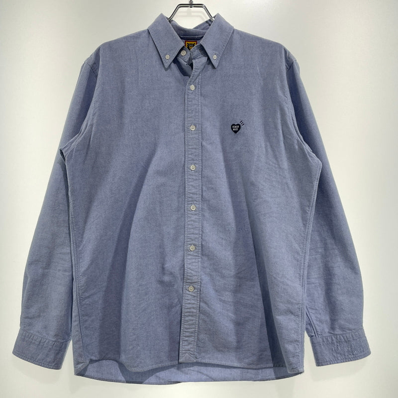 【中古品】【メンズ】 HUMANMADE ヒューマンメイド OXFORD SHIRT HM24SH002 オックスフォード シャツ 長袖 トップス 142-261007-sa-19-teih サイズ：L カラー：ブルー 万代Net店