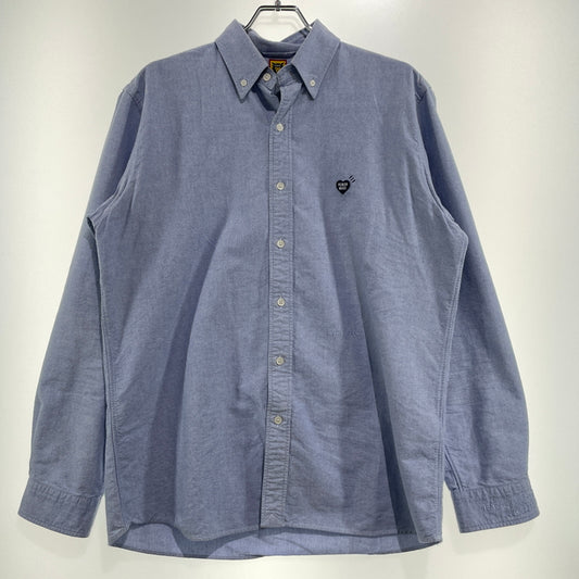 【中古品】【メンズ】 HUMANMADE ヒューマンメイド OXFORD SHIRT HM24SH002 オックスフォード シャツ 長袖 トップス 142-261007-sa-19-teih サイズ：L カラー：ブルー 万代Net店