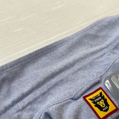 【中古品】【メンズ】 HUMANMADE ヒューマンメイド OXFORD SHIRT HM24SH002 オックスフォード シャツ 長袖 トップス 142-261007-sa-19-teih サイズ：L カラー：ブルー 万代Net店