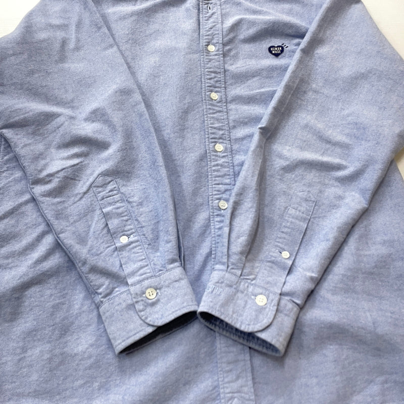 【中古品】【メンズ】 HUMANMADE ヒューマンメイド OXFORD SHIRT HM24SH002 オックスフォード シャツ 長袖 トップス 142-261007-sa-19-teih サイズ：L カラー：ブルー 万代Net店