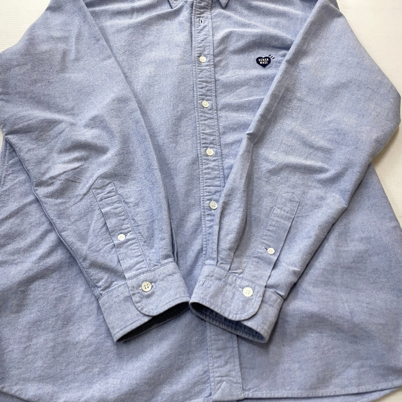 【中古品】【メンズ】 HUMANMADE ヒューマンメイド OXFORD SHIRT HM24SH002 オックスフォード シャツ 長袖 トップス 142-261007-sa-19-teih サイズ：L カラー：ブルー 万代Net店