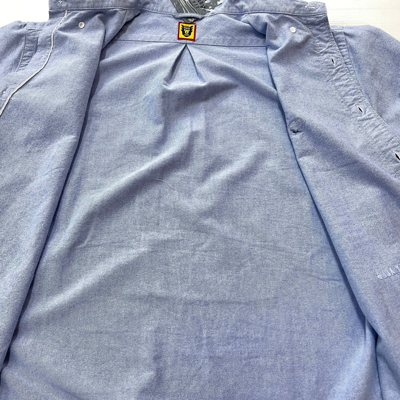 【中古品】【メンズ】 HUMANMADE ヒューマンメイド OXFORD SHIRT HM24SH002 オックスフォード シャツ 長袖 トップス 142-261007-sa-19-teih サイズ：L カラー：ブルー 万代Net店