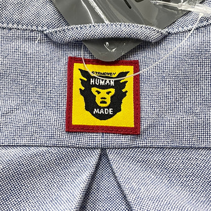 【中古品】【メンズ】 HUMANMADE ヒューマンメイド OXFORD SHIRT HM24SH002 オックスフォード シャツ 長袖 トップス 142-261007-sa-19-teih サイズ：L カラー：ブルー 万代Net店