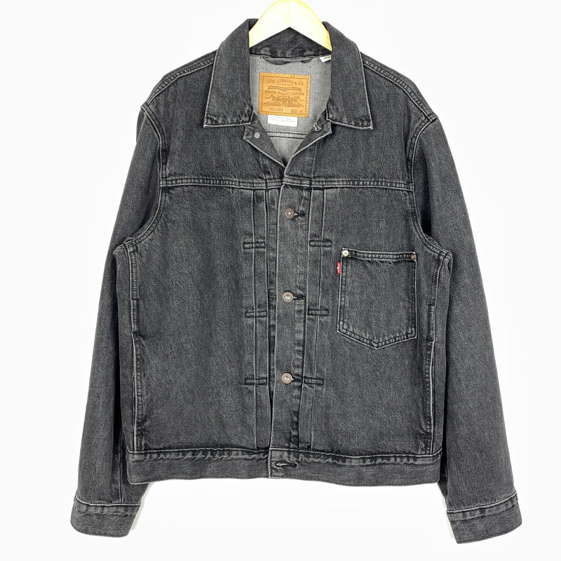【中古品】【メンズ】 LEVI'S リーバイス 1ST TRUCKER JACKET "BLACK STONEWASH" A3174-00000 ファースト トラッカー ジャケット ブラック ストーン ウォッシュ アウター 145-261007-sa-22-teih サイズ：M カラー：ブラック 万代Net店