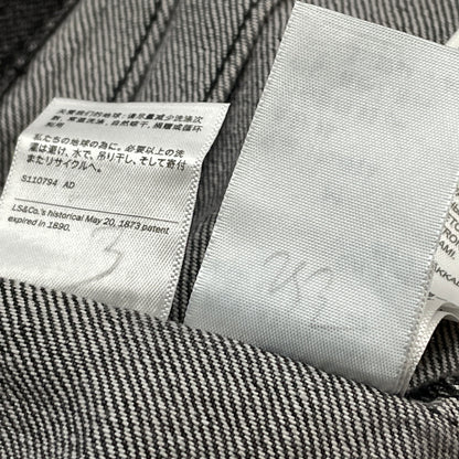 【中古品】【メンズ】 LEVI'S リーバイス 1ST TRUCKER JACKET "BLACK STONEWASH" A3174-00000 ファースト トラッカー ジャケット ブラック ストーン ウォッシュ アウター 145-261007-sa-22-teih サイズ：M カラー：ブラック 万代Net店