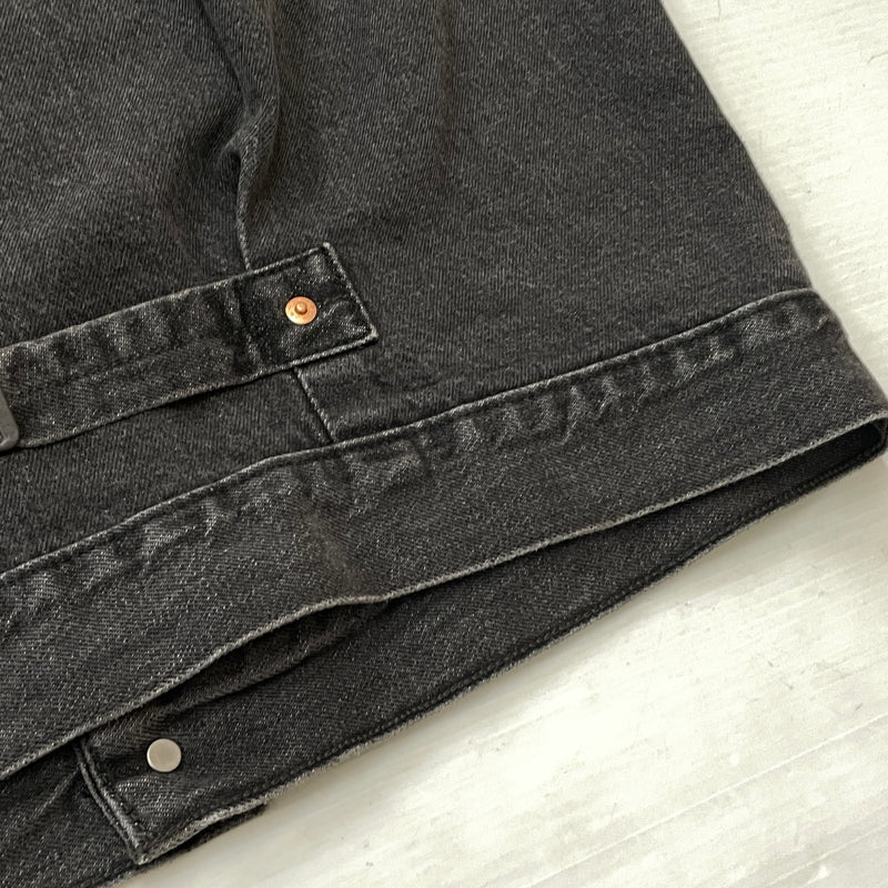 【中古品】【メンズ】 LEVI'S リーバイス 1ST TRUCKER JACKET "BLACK STONEWASH" A3174-00000 ファースト トラッカー ジャケット ブラック ストーン ウォッシュ アウター 145-261007-sa-22-teih サイズ：M カラー：ブラック 万代Net店
