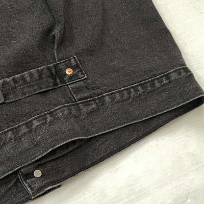 【中古品】【メンズ】 LEVI'S リーバイス 1ST TRUCKER JACKET "BLACK STONEWASH" A3174-00000 ファースト トラッカー ジャケット ブラック ストーン ウォッシュ アウター 145-261007-sa-22-teih サイズ：M カラー：ブラック 万代Net店