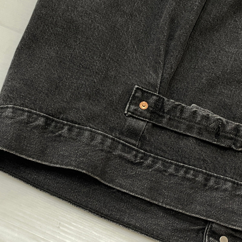 【中古品】【メンズ】 LEVI'S リーバイス 1ST TRUCKER JACKET "BLACK STONEWASH" A3174-00000 ファースト トラッカー ジャケット ブラック ストーン ウォッシュ アウター 145-261007-sa-22-teih サイズ：M カラー：ブラック 万代Net店