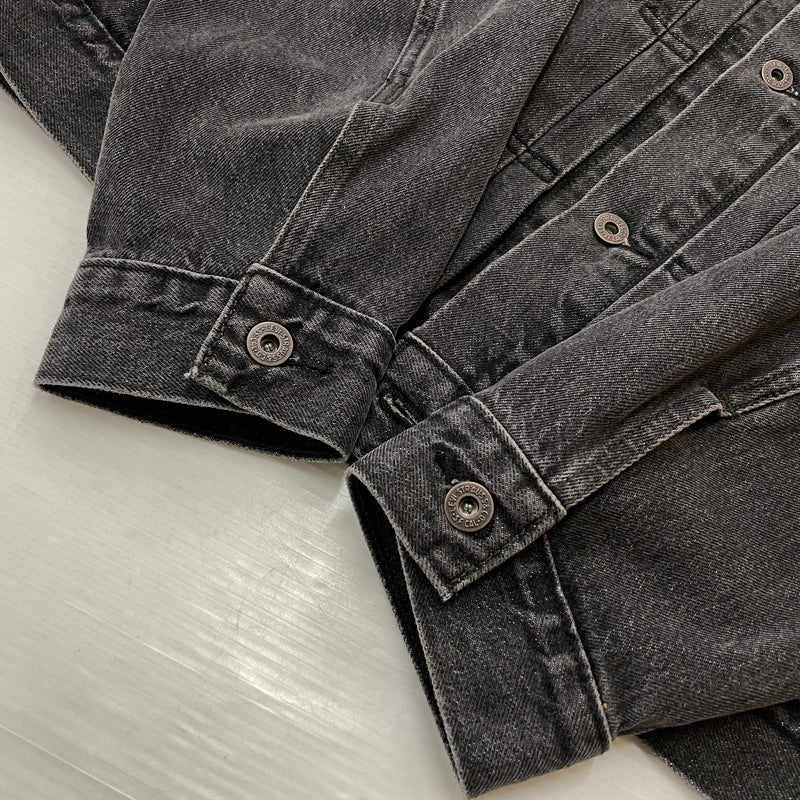 【中古品】【メンズ】 LEVI'S リーバイス 1ST TRUCKER JACKET "BLACK STONEWASH" A3174-00000 ファースト トラッカー ジャケット ブラック ストーン ウォッシュ アウター 145-261007-sa-22-teih サイズ：M カラー：ブラック 万代Net店