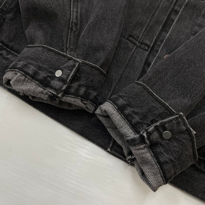 【中古品】【メンズ】 LEVI'S リーバイス 1ST TRUCKER JACKET "BLACK STONEWASH" A3174-00000 ファースト トラッカー ジャケット ブラック ストーン ウォッシュ アウター 145-261007-sa-22-teih サイズ：M カラー：ブラック 万代Net店