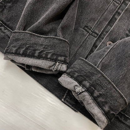 【中古品】【メンズ】 LEVI'S リーバイス 1ST TRUCKER JACKET "BLACK STONEWASH" A3174-00000 ファースト トラッカー ジャケット ブラック ストーン ウォッシュ アウター 145-261007-sa-22-teih サイズ：M カラー：ブラック 万代Net店