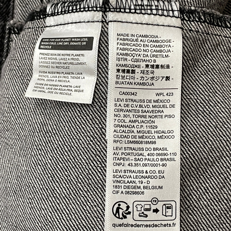 【中古品】【メンズ】 LEVI'S リーバイス 1ST TRUCKER JACKET "BLACK STONEWASH" A3174-00000 ファースト トラッカー ジャケット ブラック ストーン ウォッシュ アウター 145-261007-sa-22-teih サイズ：M カラー：ブラック 万代Net店
