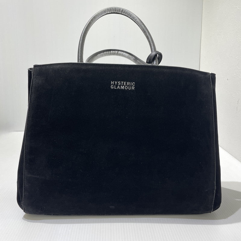 【中古品】【レディース】 HYSTERIC GLAMOUR ヒステリックグラマー STICKER REVERSIBLE TOTE BAG ステッカー柄 リバーシブル トートバッグ カバン 188-261009-yo-06-teih カラー：ブラック 万代Net店