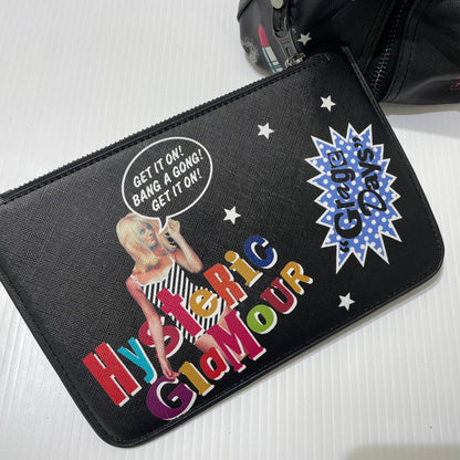 【中古品】【レディース】 HYSTERIC GLAMOUR ヒステリックグラマー STICKER REVERSIBLE TOTE BAG ステッカー柄 リバーシブル トートバッグ カバン 188-261009-yo-06-teih カラー：ブラック 万代Net店