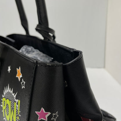 【中古品】【レディース】 HYSTERIC GLAMOUR ヒステリックグラマー STICKER REVERSIBLE TOTE BAG ステッカー柄 リバーシブル トートバッグ カバン 188-261009-yo-06-teih カラー：ブラック 万代Net店