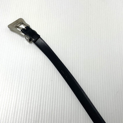 【中古品】【メンズ】 SAINT LAURENT サンローラン WESTERN NARROW BELT GRZ346571-85-0615 ウエスタン ナロー ベルト 服飾雑貨 205-261009-yo-01-teih サイズ：85cm カラー：ブラック 万代Net店