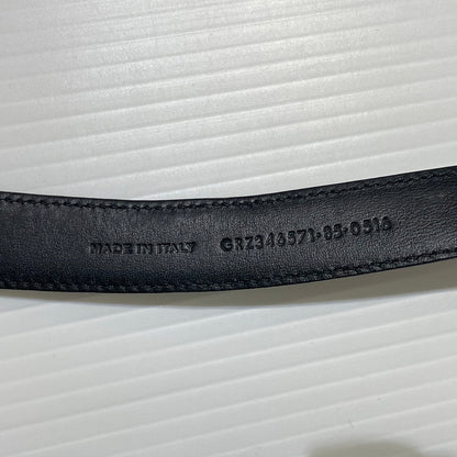 【中古品】【メンズ】 SAINT LAURENT サンローラン WESTERN NARROW BELT GRZ346571-85-0615 ウエスタン ナロー ベルト 服飾雑貨 205-261009-yo-01-teih サイズ：85cm カラー：ブラック 万代Net店