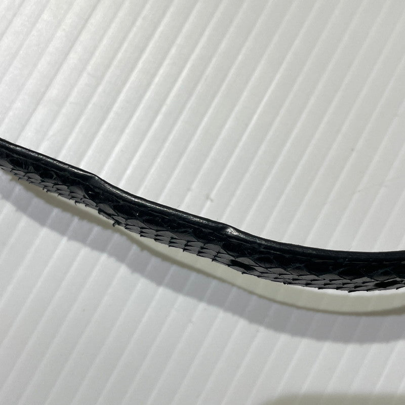 【中古品】【メンズ】 SAINT LAURENT サンローラン WESTERN NARROW BELT GRZ346571-85-0615 ウエスタン ナロー ベルト 服飾雑貨 205-261009-yo-01-teih サイズ：85cm カラー：ブラック 万代Net店