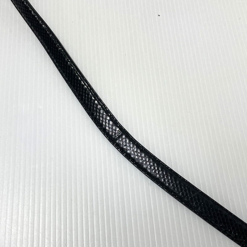 【中古品】【メンズ】 SAINT LAURENT サンローラン WESTERN NARROW BELT GRZ346571-85-0615 ウエスタン ナロー ベルト 服飾雑貨 205-261009-yo-01-teih サイズ：85cm カラー：ブラック 万代Net店