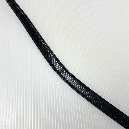 【中古品】【メンズ】 SAINT LAURENT サンローラン WESTERN NARROW BELT GRZ346571-85-0615 ウエスタン ナロー ベルト 服飾雑貨 205-261009-yo-01-teih サイズ：85cm カラー：ブラック 万代Net店