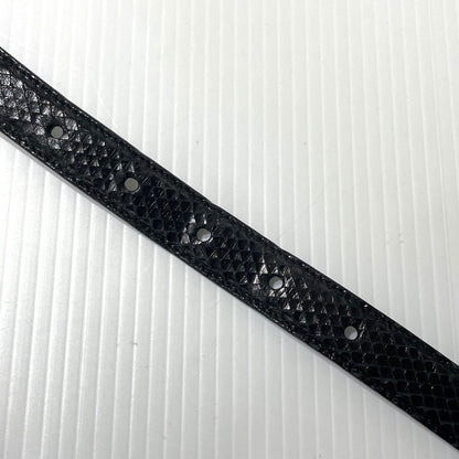【中古品】【メンズ】 SAINT LAURENT サンローラン WESTERN NARROW BELT GRZ346571-85-0615 ウエスタン ナロー ベルト 服飾雑貨 205-261009-yo-01-teih サイズ：85cm カラー：ブラック 万代Net店