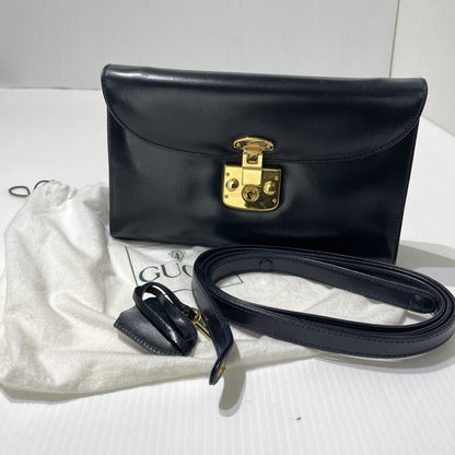 【中古品】【レディース】 GUCCI グッチ LADY LOCK 2WAY SHOULDER BAG 004-1817-0485 レディロック 2ウェイ ショルダーバッグ カバン 180-261009-yo-05-teih カラー：ネイビー 万代Net店