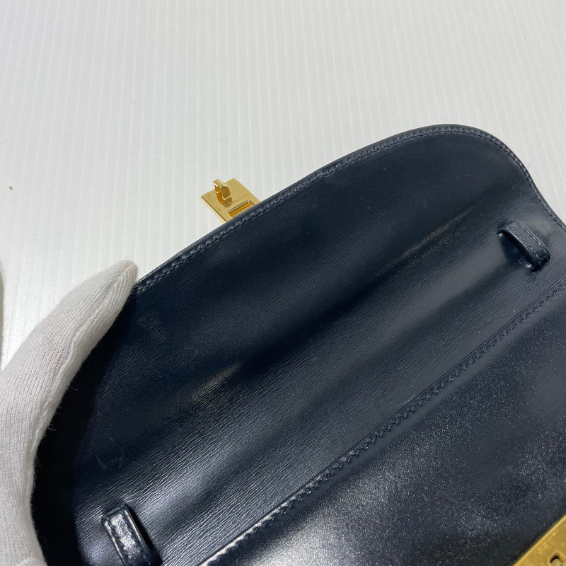 【中古品】【レディース】 GUCCI グッチ LADY LOCK 2WAY SHOULDER BAG 004-1817-0485 レディロック 2ウェイ ショルダーバッグ カバン 180-261009-yo-05-teih カラー：ネイビー 万代Net店