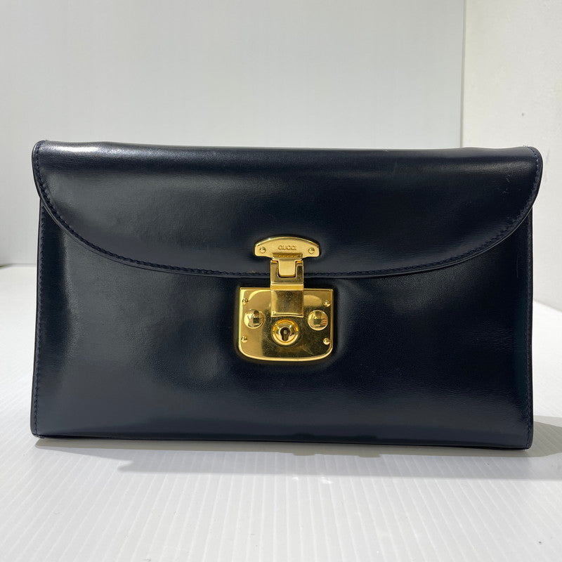 【中古品】【レディース】 GUCCI グッチ LADY LOCK 2WAY SHOULDER BAG 004-1817-0485 レディロック 2ウェイ ショルダーバッグ カバン 180-261009-yo-05-teih カラー：ネイビー 万代Net店