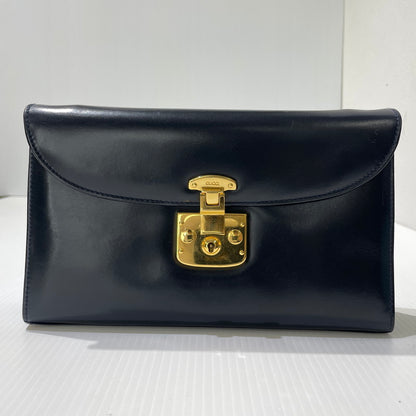 【中古品】【レディース】 GUCCI グッチ LADY LOCK 2WAY SHOULDER BAG 004-1817-0485 レディロック 2ウェイ ショルダーバッグ カバン 180-261009-yo-05-teih カラー：ネイビー 万代Net店