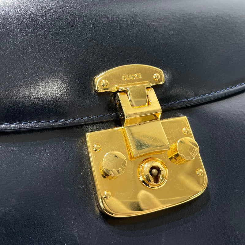 【中古品】【レディース】 GUCCI グッチ LADY LOCK 2WAY SHOULDER BAG 004-1817-0485 レディロック 2ウェイ ショルダーバッグ カバン 180-261009-yo-05-teih カラー：ネイビー 万代Net店