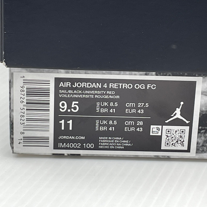 【中古品】【メンズ】 NIKE ナイキ AIRJORDAN 4 RETRO OG FC IM4002-100 エアジョーダン 4 レトロ オージー フライト クラブ スニーカー 靴 160-261007-sa-08-teih サイズ：27.5cm カラー：ホワイト 万代Net店