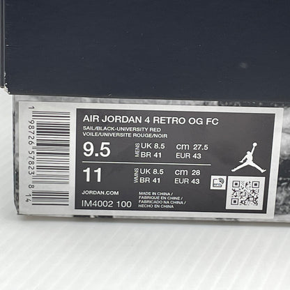 【中古品】【メンズ】 NIKE ナイキ AIRJORDAN 4 RETRO OG FC IM4002-100 エアジョーダン 4 レトロ オージー フライト クラブ スニーカー 靴 160-261007-sa-08-teih サイズ：27.5cm カラー：ホワイト 万代Net店