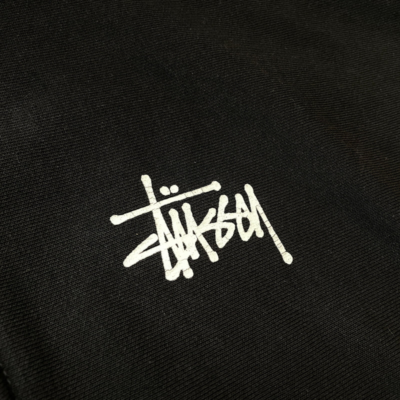 【中古品】【メンズ】 STUSSY ステューシー LOGO ZIPUP PARKA 1974870 ロゴ ジップアップ パーカー フルジップパーカー 長袖 トップス 142-261007-sa-18-teih サイズ：XL カラー：ブラック 万代Net店