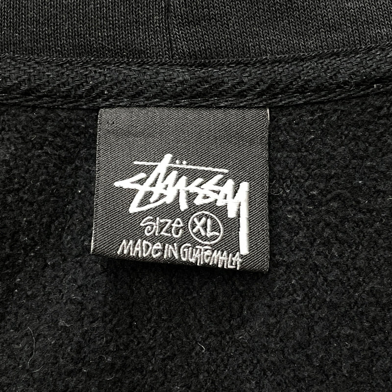 【中古品】【メンズ】 STUSSY ステューシー LOGO ZIPUP PARKA 1974870 ロゴ ジップアップ パーカー フルジップパーカー 長袖 トップス 142-261007-sa-18-teih サイズ：XL カラー：ブラック 万代Net店