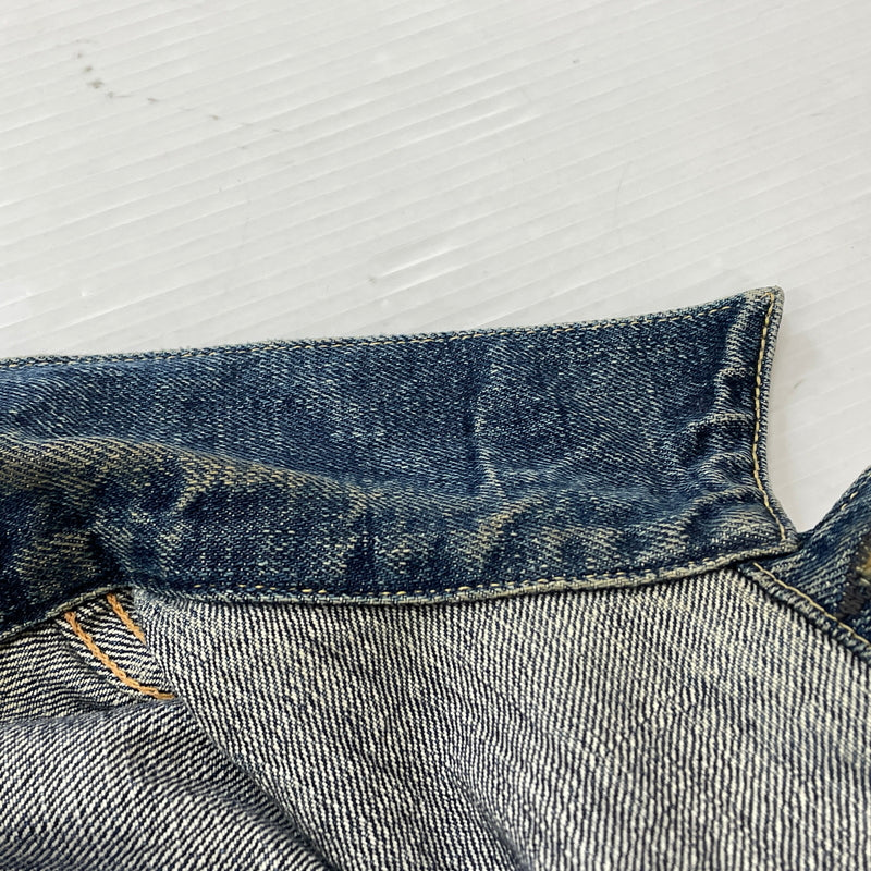 【中古品】【メンズ】 WARE HOUSE ウェア ハウス DOWN POCKET DENIM JACKET LOT 2001XX ダウン ポケット デニム ジャケット アウター 1946大戦モデル 145-261006-sa-01-fuzh サイズ：38 カラー：インディゴ 万代Net店