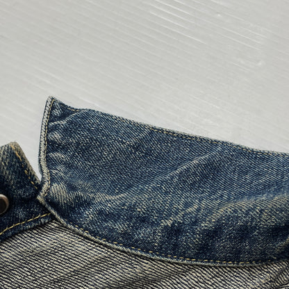 【中古品】【メンズ】 WARE HOUSE ウェア ハウス DOWN POCKET DENIM JACKET LOT 2001XX ダウン ポケット デニム ジャケット アウター 1946大戦モデル 145-261006-sa-01-fuzh サイズ：38 カラー：インディゴ 万代Net店