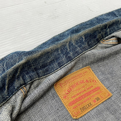 【中古品】【メンズ】 WARE HOUSE ウェア ハウス DOWN POCKET DENIM JACKET LOT 2001XX ダウン ポケット デニム ジャケット アウター 1946大戦モデル 145-261006-sa-01-fuzh サイズ：38 カラー：インディゴ 万代Net店