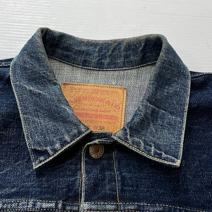 【中古品】【メンズ】 WARE HOUSE ウェア ハウス DOWN POCKET DENIM JACKET LOT 2001XX ダウン ポケット デニム ジャケット アウター 1946大戦モデル 145-261006-sa-01-fuzh サイズ：38 カラー：インディゴ 万代Net店