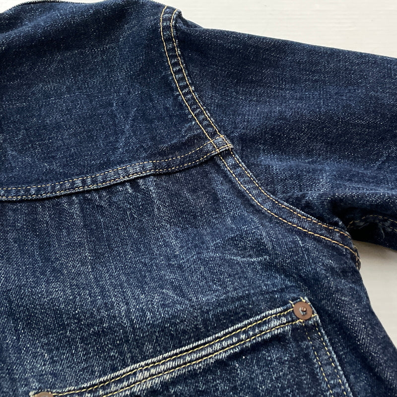 【中古品】【メンズ】 WARE HOUSE ウェア ハウス DOWN POCKET DENIM JACKET LOT 2001XX ダウン ポケット デニム ジャケット アウター 1946大戦モデル 145-261006-sa-01-fuzh サイズ：38 カラー：インディゴ 万代Net店