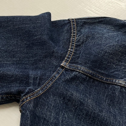 【中古品】【メンズ】 WARE HOUSE ウェア ハウス DOWN POCKET DENIM JACKET LOT 2001XX ダウン ポケット デニム ジャケット アウター 1946大戦モデル 145-261006-sa-01-fuzh サイズ：38 カラー：インディゴ 万代Net店