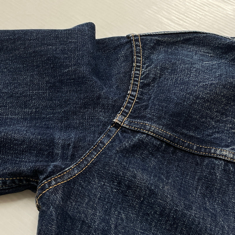 【中古品】【メンズ】 WARE HOUSE ウェア ハウス DOWN POCKET DENIM JACKET LOT 2001XX ダウン ポケット デニム ジャケット アウター 1946大戦モデル 145-261006-sa-01-fuzh サイズ：38 カラー：インディゴ 万代Net店