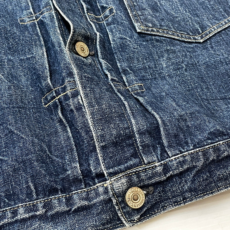 【中古品】【メンズ】 WARE HOUSE ウェア ハウス DOWN POCKET DENIM JACKET LOT 2001XX ダウン ポケット デニム ジャケット アウター 1946大戦モデル 145-261006-sa-01-fuzh サイズ：38 カラー：インディゴ 万代Net店