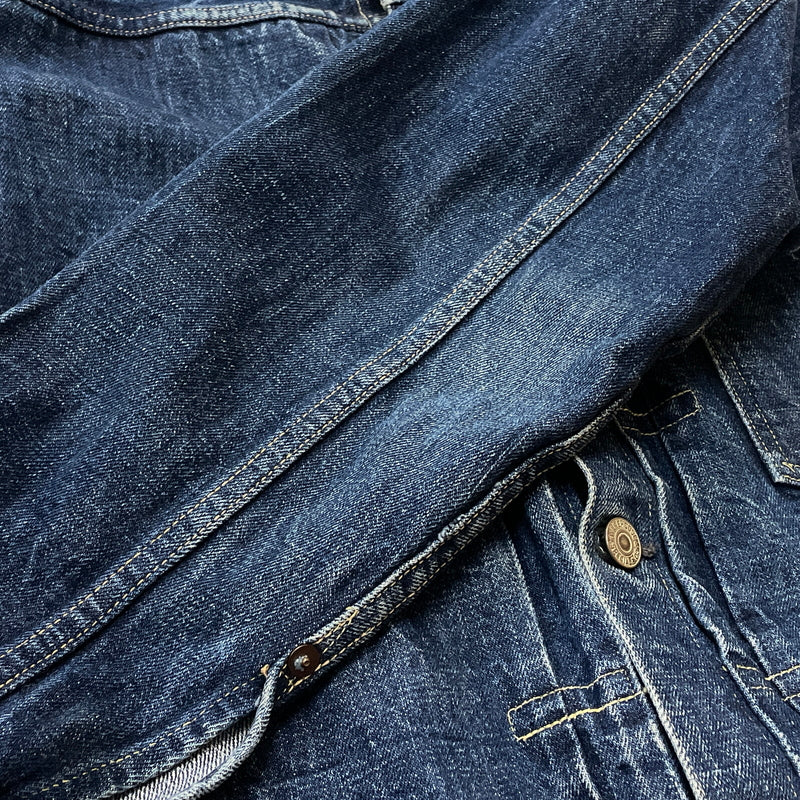 【中古品】【メンズ】 WARE HOUSE ウェア ハウス DOWN POCKET DENIM JACKET LOT 2001XX ダウン ポケット デニム ジャケット アウター 1946大戦モデル 145-261006-sa-01-fuzh サイズ：38 カラー：インディゴ 万代Net店