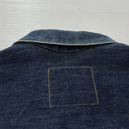 【中古品】【メンズ】 WARE HOUSE ウェア ハウス DOWN POCKET DENIM JACKET LOT 2001XX ダウン ポケット デニム ジャケット アウター 1946大戦モデル 145-261006-sa-01-fuzh サイズ：38 カラー：インディゴ 万代Net店